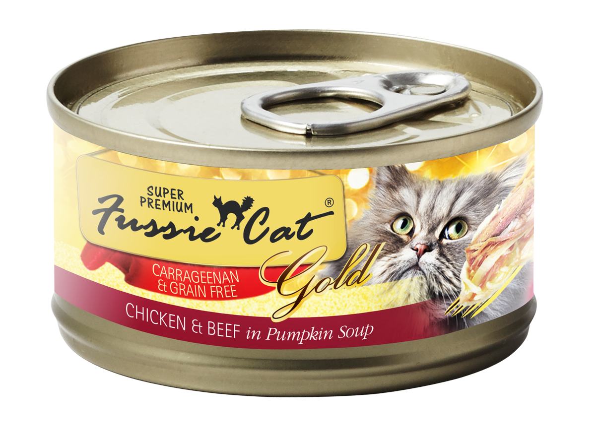 Fussie Cat Super Premium Chicken & Beef In Pumpkin Soup Canned Cat Food