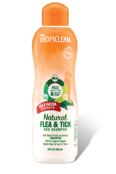 Tropiclean Natural Flea & Tick Maximum Strength Dog Shampoo