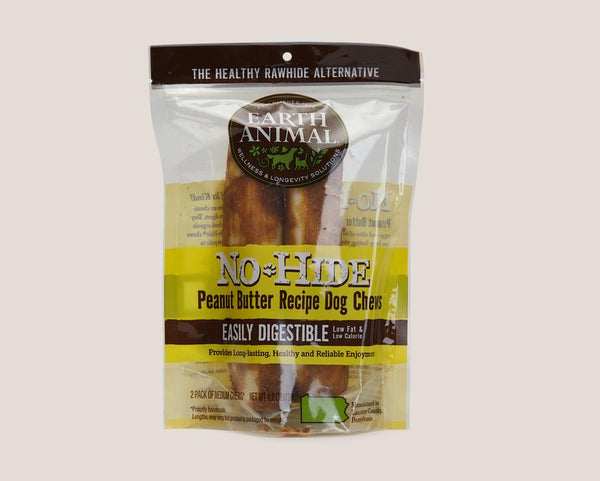 Earth Animal Peanut Butter No-Hide Wholesome Chews Dog Treats