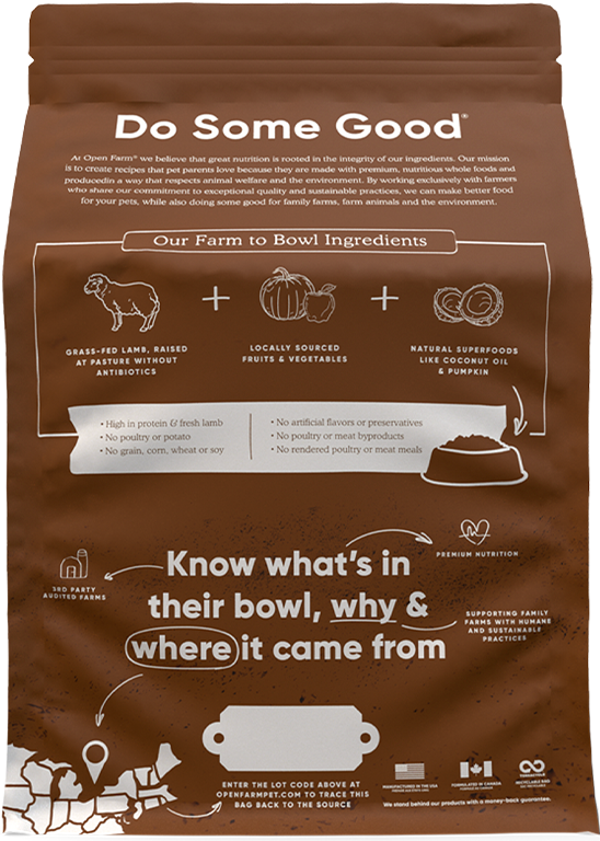 Open Farm Pasture-Raised Lamb & Ancient Grains Dry Dog Food