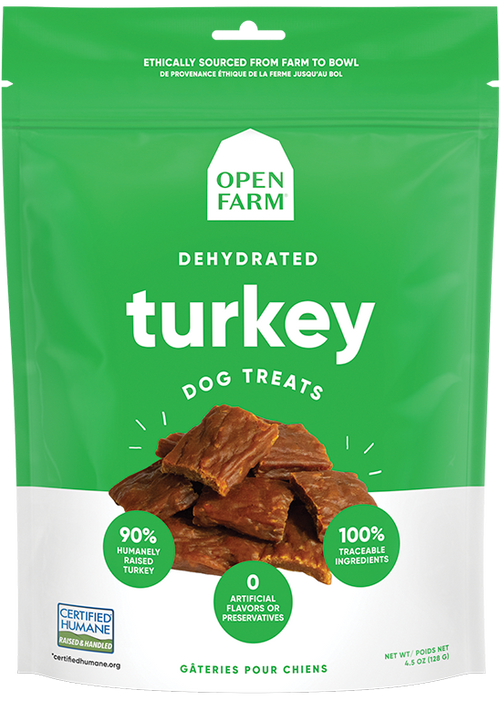 Open Farm Dehydrated Turkey Dog Treats