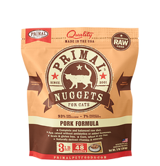Primal Raw Frozen Pork Nuggets Cat Food