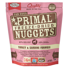 Primal Raw Freeze Dried Turkey & Sardine Dog Food