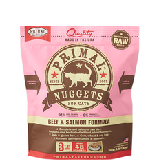 Primal Raw Frozen Beef & Salmon Formula Nuggets Cat Food