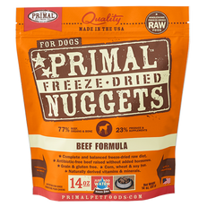 Primal Raw Freeze Dried Beef Nuggets Dog Food