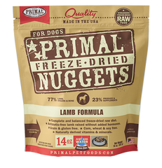 Primal Raw Freeze Dried Lamb Nuggets Dog Food