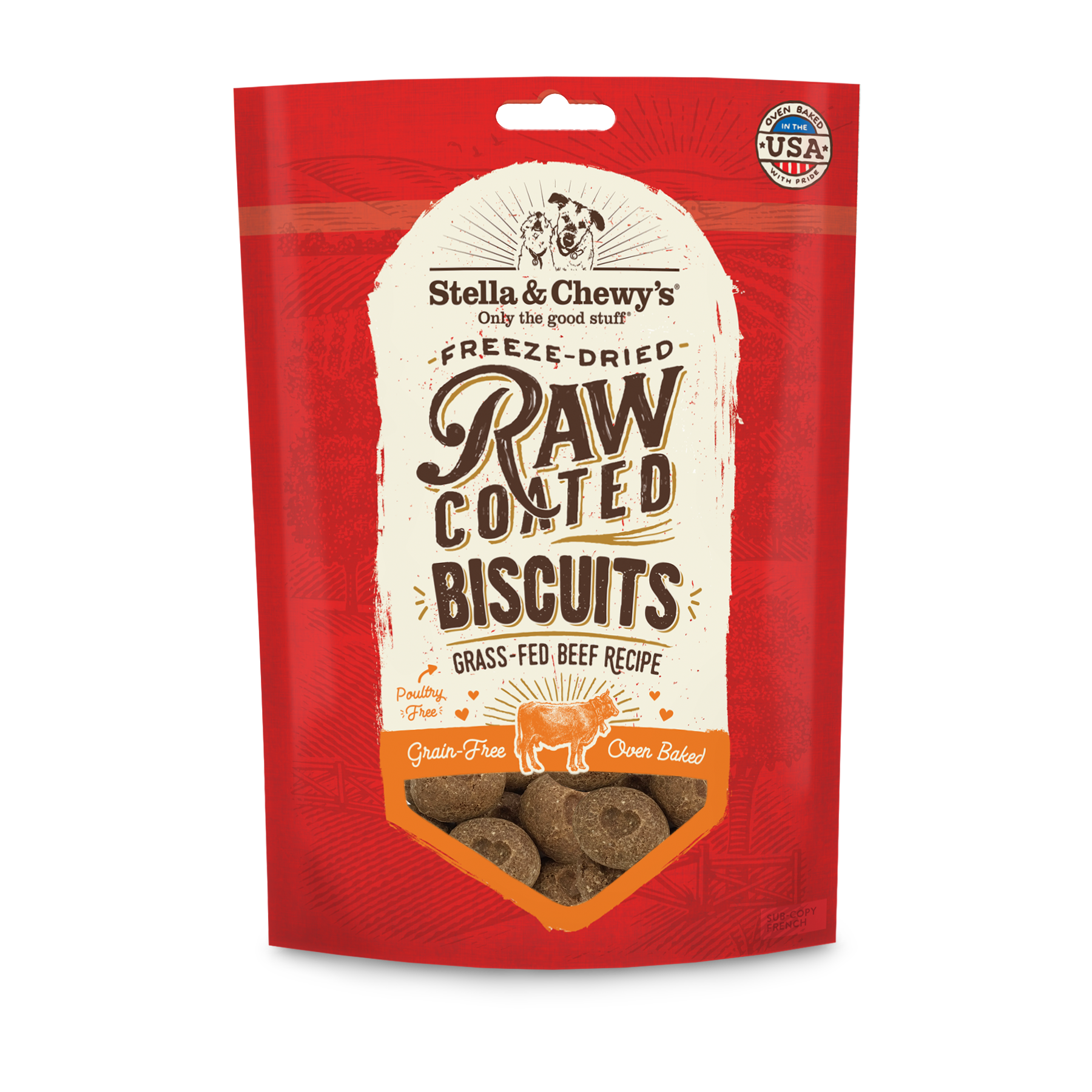 Stella & Chewy's Grass-Fed Beef Raw Coated Dog Treats