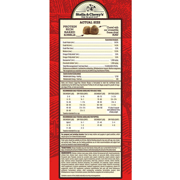 Stella & Chewy's Cage-Free Chicken Raw Coated Dog Food