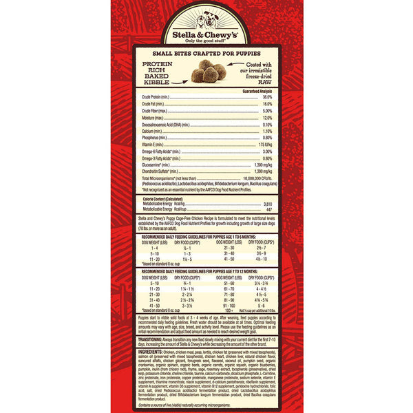 Stella & Chewy's Raw Coated Cage-Free Chicken Dog Food For Puppies