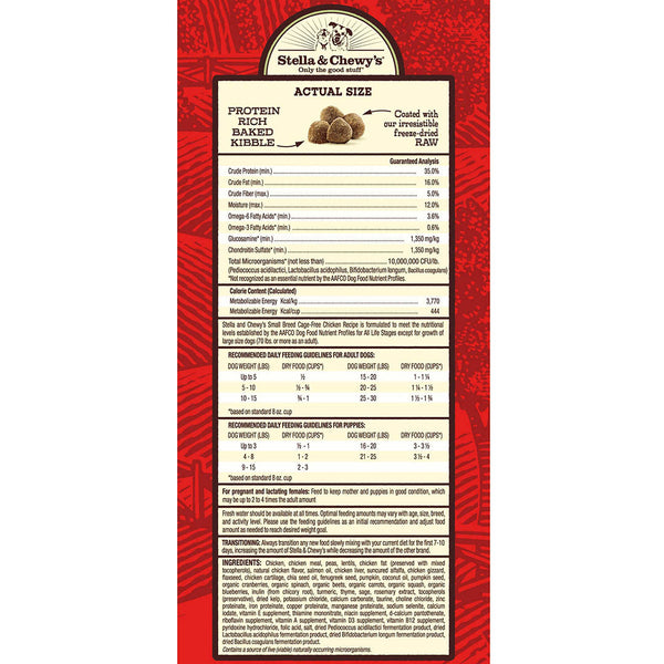 Stella & Chewy's Cage-Free Chicken Raw Coated Dog Food For Small Breeds