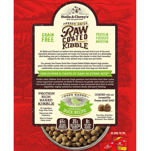 Stella & Chewy's Cage-Free Duck Raw Coated Dog Food