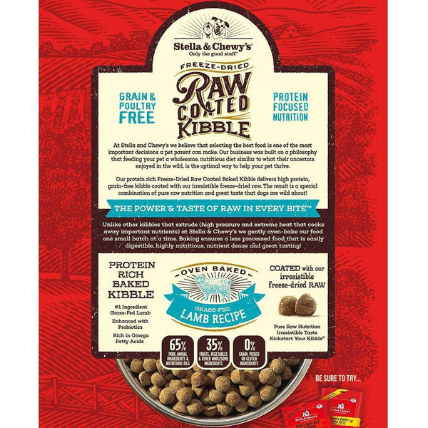 Stella & Chewy's Grass-Fed Lamb Raw Coated Dog Food