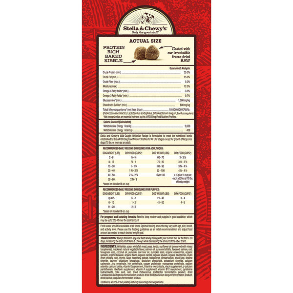 Stella & Chewy's Wild-Caught Whitefish Raw Coated Dog Food