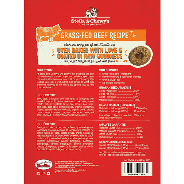Stella & Chewy's Grass-Fed Beef Raw Coated Dog Treats