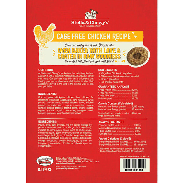 Stella & Chewy's Cage-Free Chicken Raw Coated Dog Treats