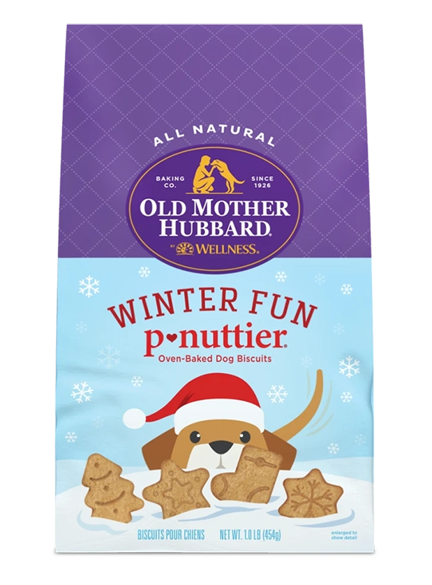 Old Mother Hubbard Winter Fun P-Nuttier Dog Treats