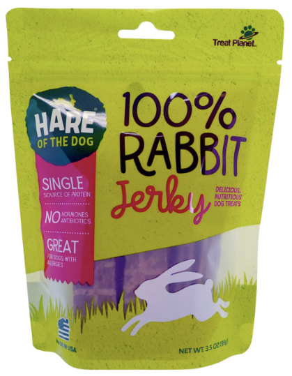 Hare Of The Dog Rabbit Jerky Dog Treats
