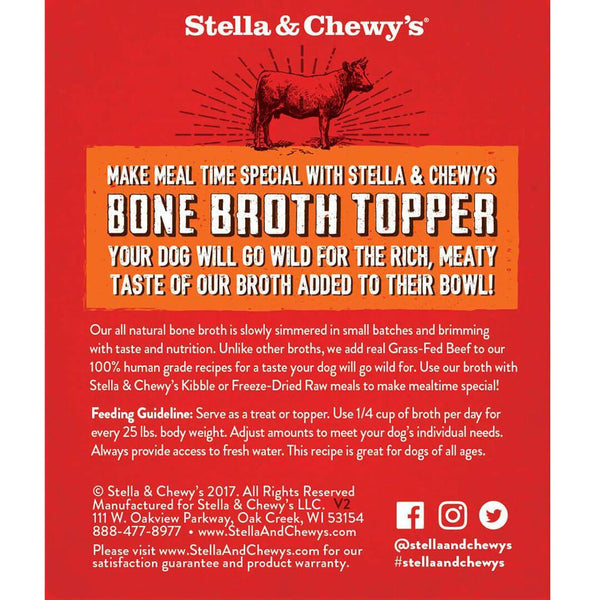 Stella & Chewy's Grass-Fed Beef Topper Dog Broth