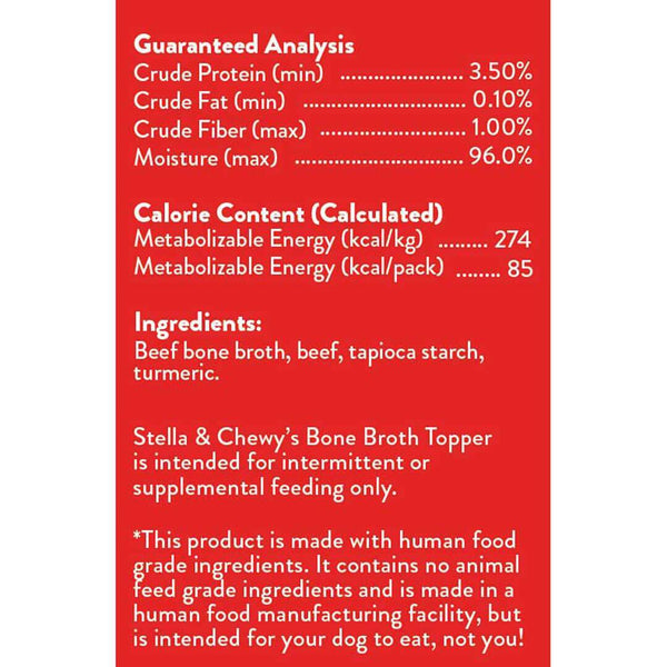 Stella & Chewy's Grass-Fed Beef Topper Dog Broth