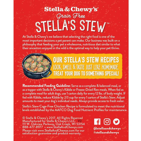 Stella & Chewy's Cage-Free Chicken Stew Dog Food