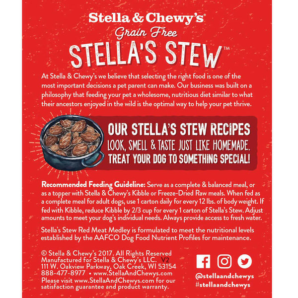 Stella & Chewy's Red Meat Medley Stew Dog Food
