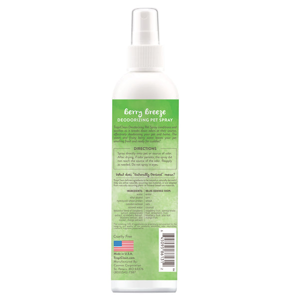 Tropiclean Berry Breeze Deodorizing Pet Spray