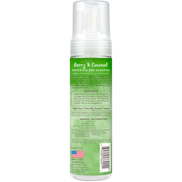 Tropiclean Berry & Coconut Deep Cleaning Waterless Shampoo For Dogs