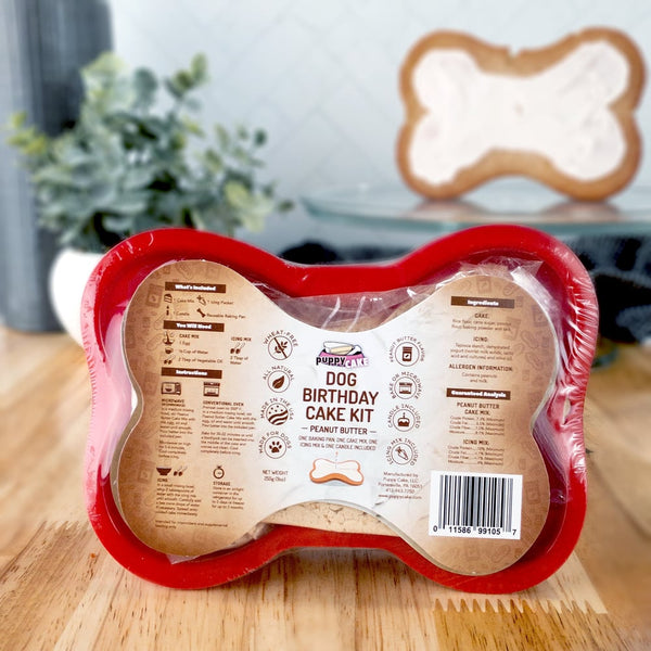 Puppy Cake Dog Birthday Cake Kit - Peanut Butter