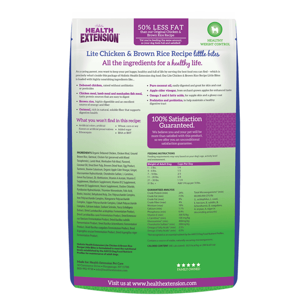Health Extension Little Bites Lite Chicken and Brown Rice Dog Food