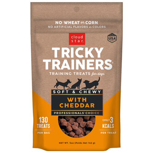 Cloud Star Tricky Trainer Soft & Chewy Cheddar Dog Treats