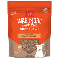 Cloud Star Wag More Bark Less Soft & Chewy Creamy Peanut Butter Dog Treats