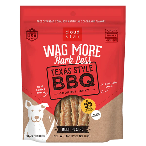 Cloud Star Wag More Bark Less Texas BBQ Gourmet Jerky Dog Treats