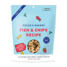 Bocce's Bakery Fish and Chips Recipe Dog Treats