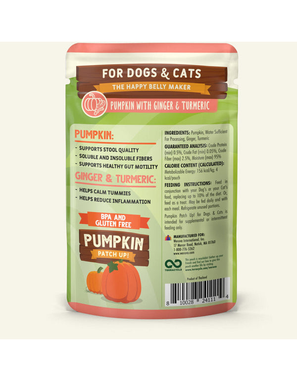 Weruva Pumpkin Patch Up! Pouch | Pumpkin W/ Ginger & Tumeric
