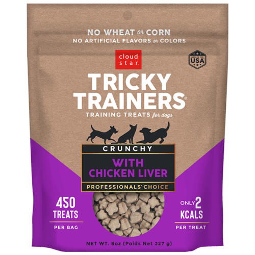 Cloud Star Tricky Trainers Chicken Liver Flavor Crunchy Dog Treats