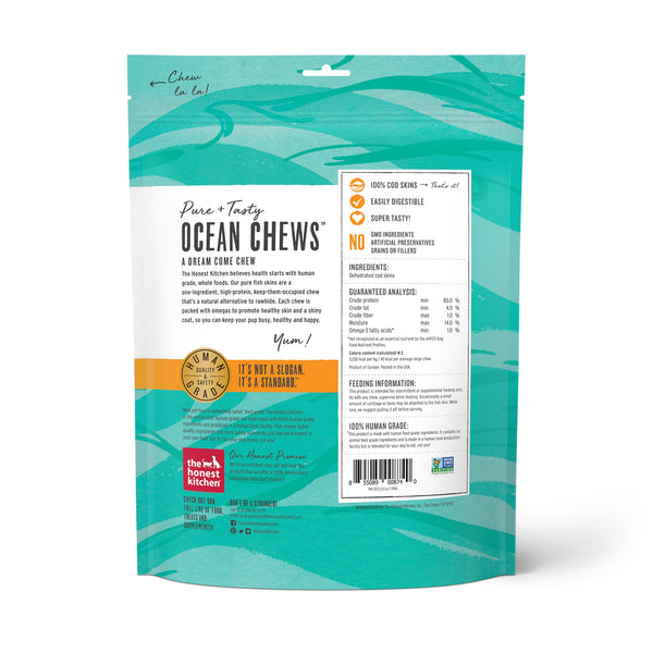 The Honest Kitchen Beams Ocean Chews Cod Fish Skins Dog Treats