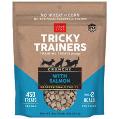 Cloud Star Tricky Trainers Salmon Flavor Crunchy Dog Treats