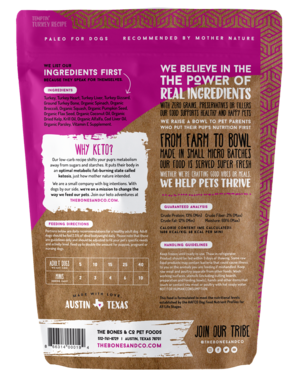 Bones & Co Temptin' Turkey Recipe Frozen Patties Dog Food