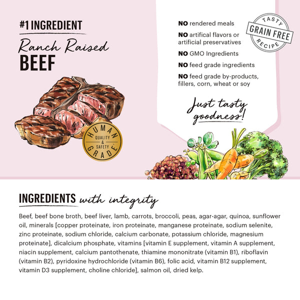 The Honest Kitchen Butcher Block Pate Beef, Lamb & Spring Veggies Pate Dog Food