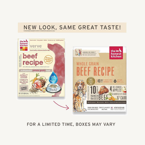 The Honest Kitchen Dehydrated Whole Grain Beef Recipe Dog Food