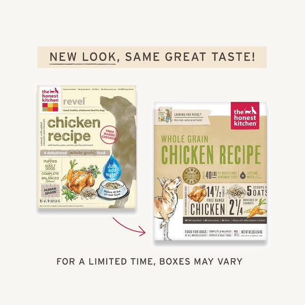 The Honest Kitchen Dehydrated Whole Grain Chicken Recipe Dog Food
