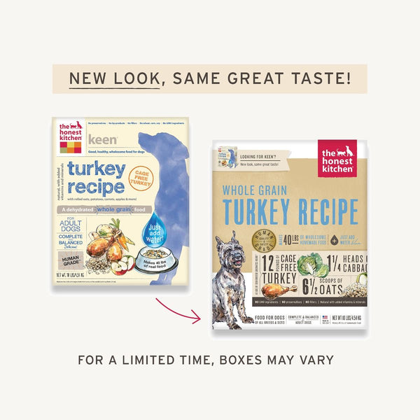 The Honest Kitchen Dehydrated Whole Grain Turkey Recipe Dog Food