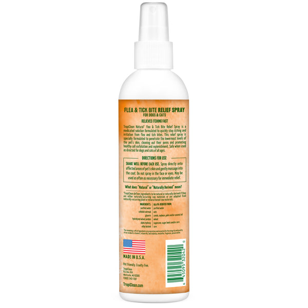 Tropiclean Natural Flea & Tick Bite Relief Spray for Pets