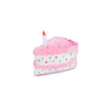 Zippy Paws Birthday Cake Pink Dog Toy