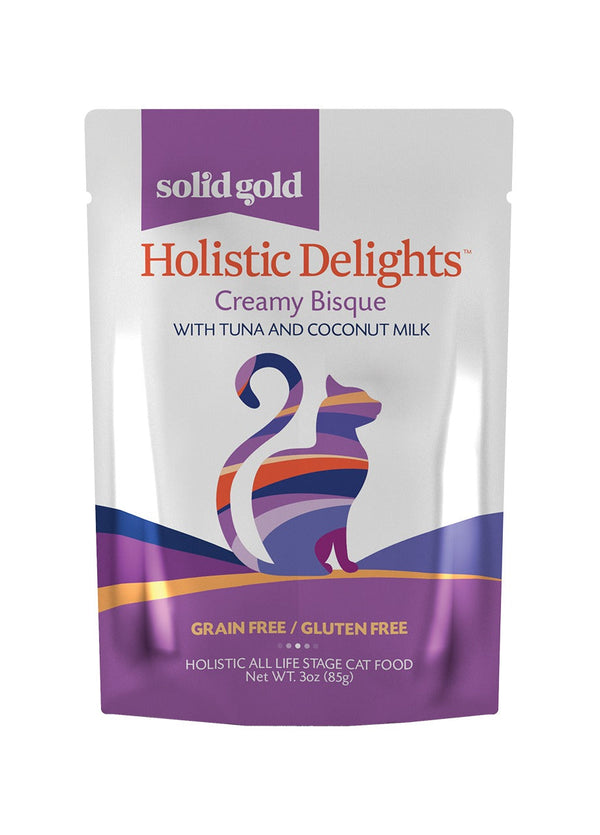 Solid Gold Holistic Delights Creamy Bisque Tuna & Coconut Milk Cat Food