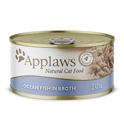 Applaws Natural Wet Cat Food Ocean Fish in Broth Cat Food