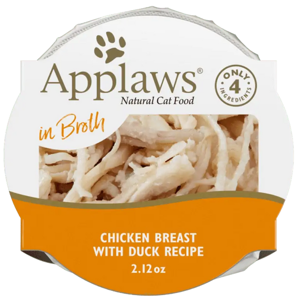 Applaws Natural Wet Chicken Breast with Duck in Broth Cat Food