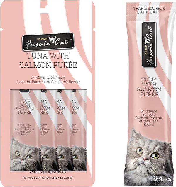 Fussie Cat Tuna & Salmon Puree Cat Food