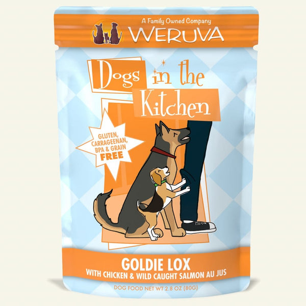Weruva Dogs in the Kitchen Goldie Lox with Chicken & Wild-Caught Salmon Au Jus Dog Food