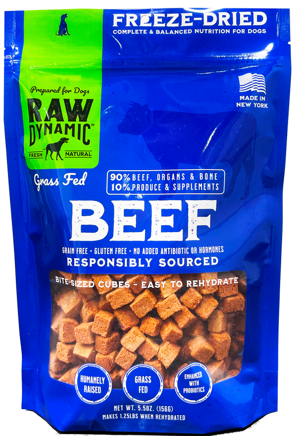 Raw Dynamic Beef Formula Freeze Dried Dog Food